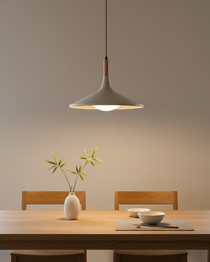 Houten hanglamp