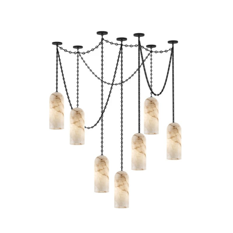 Auberon cascading chain capsule kroonluchter