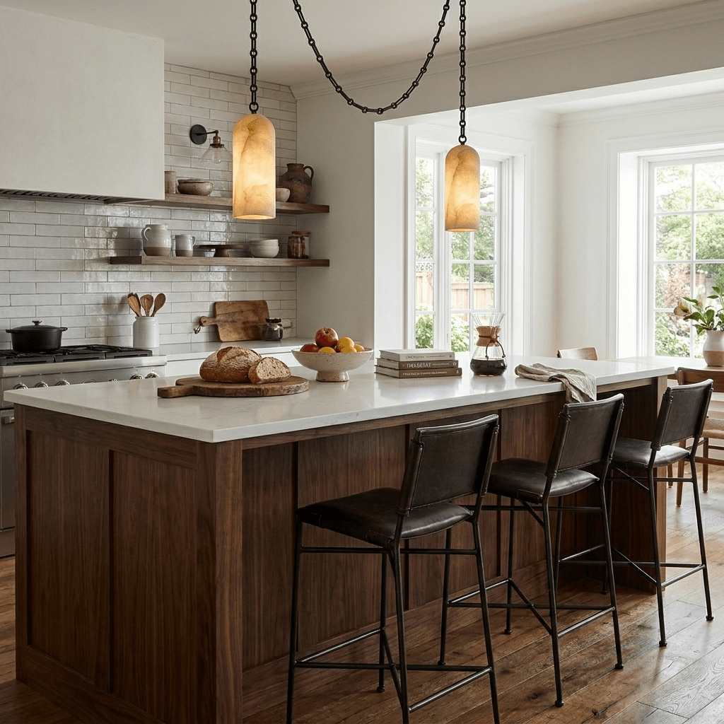 Auberon cascading chain capsule kroonluchter