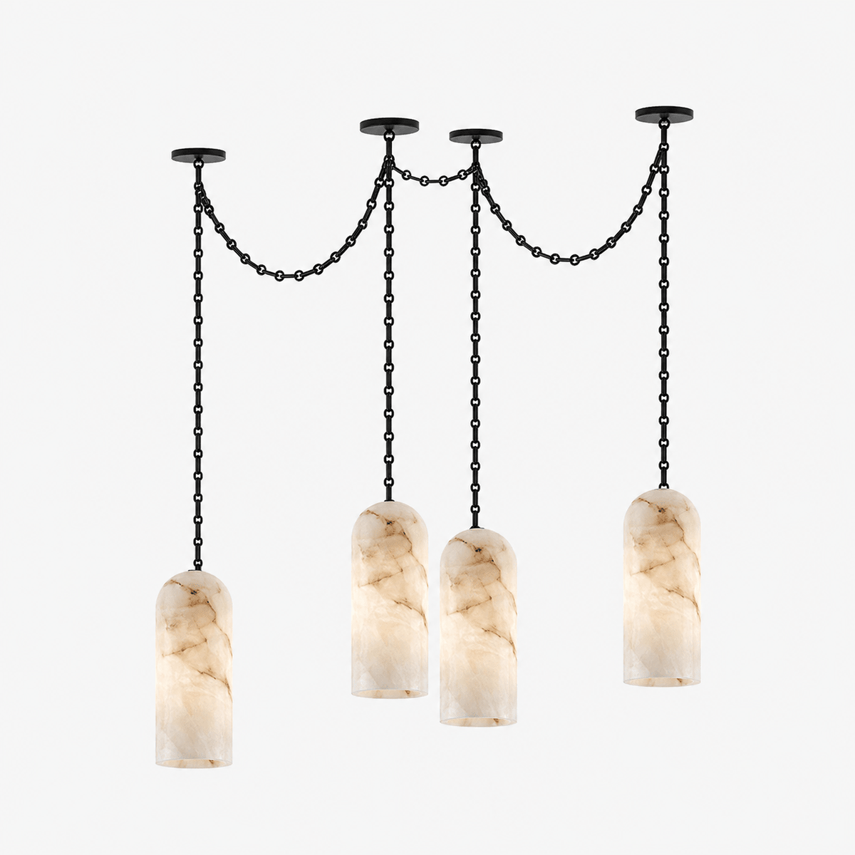 Auberon cascading chain capsule kroonluchter