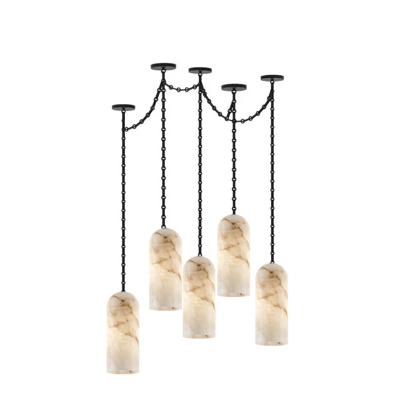 Auberon cascading chain capsule kroonluchter