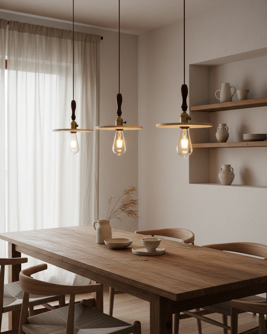 Seruine travertin hanglamp