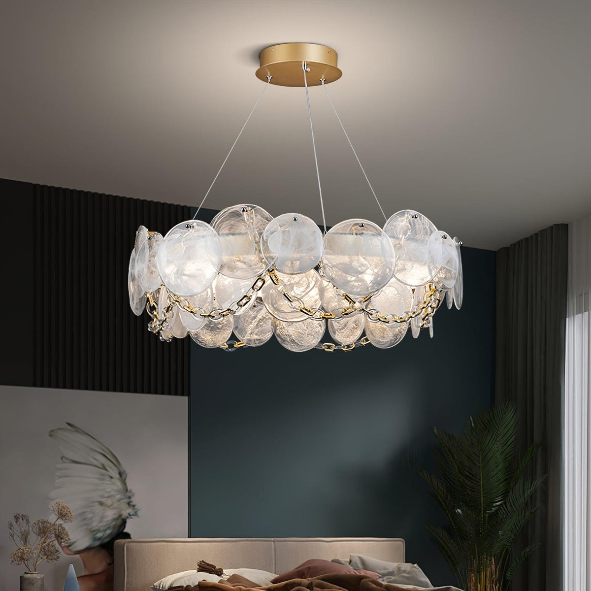 Celinaria luxe glas kroonluchter