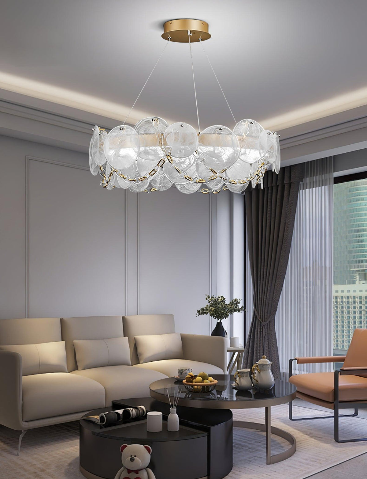 Celinaria luxe glas kroonluchter
