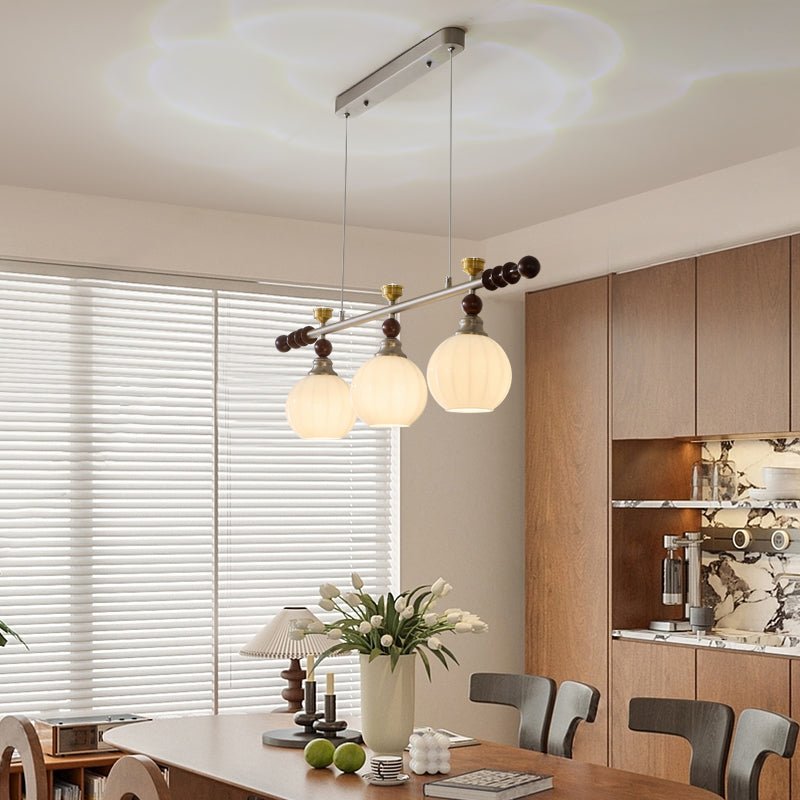 Otheia elegantie Vintage Lineaire hanglamp van Hout