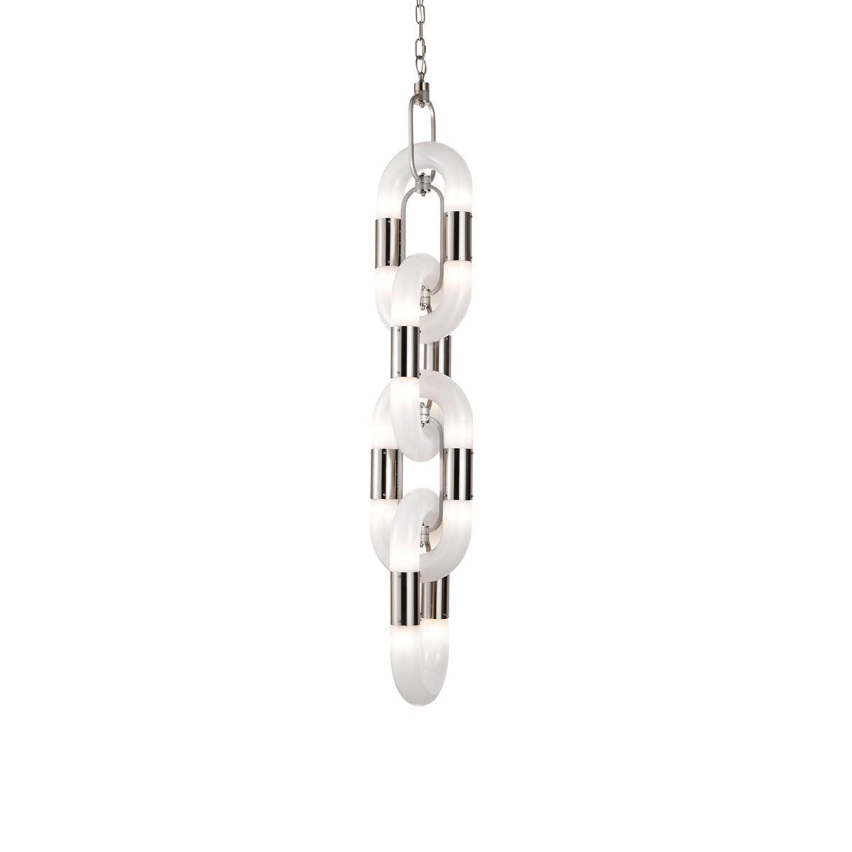 Moderne hanglamp van roestvrij staal met ketting