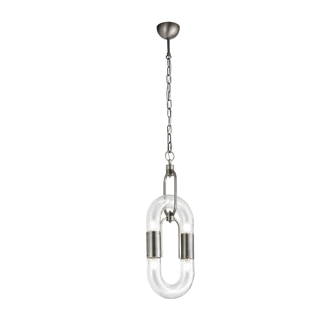 Moderne hanglamp van roestvrij staal met ketting