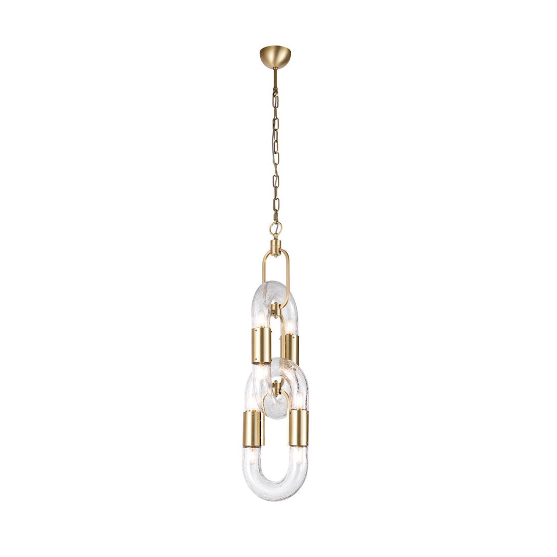 Moderne hanglamp van roestvrij staal met ketting