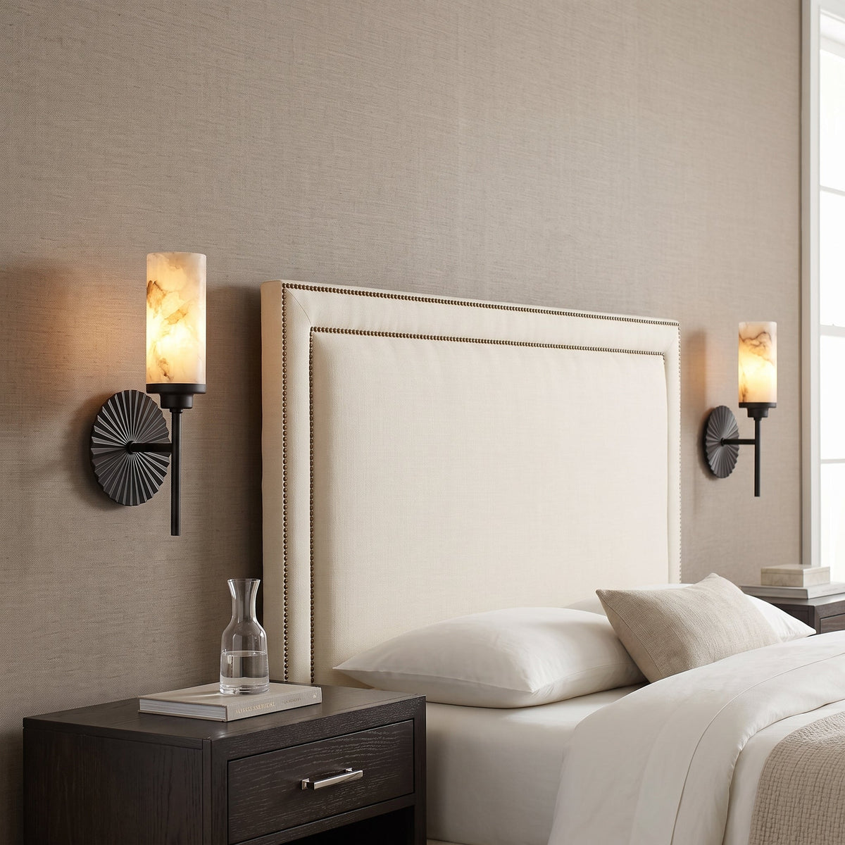 Alderhaven Albasten wandlamp