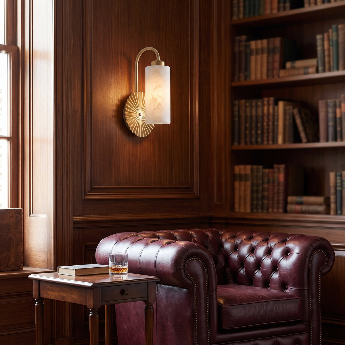 Alderhaven Albasten wandlamp