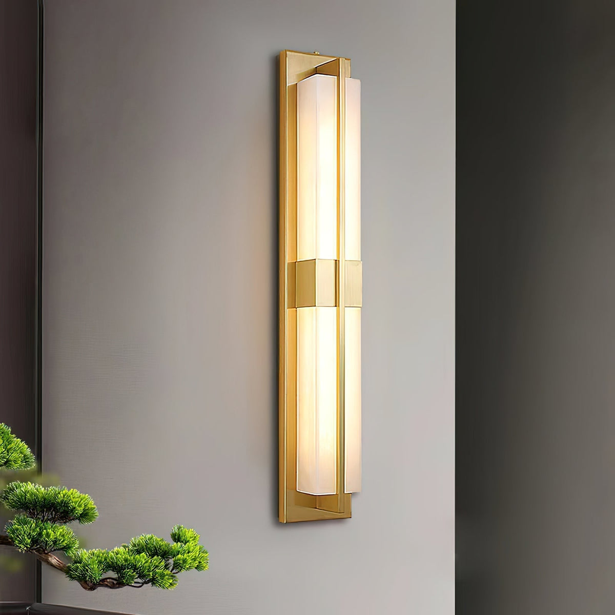 Renanine wandlamp met afwerking