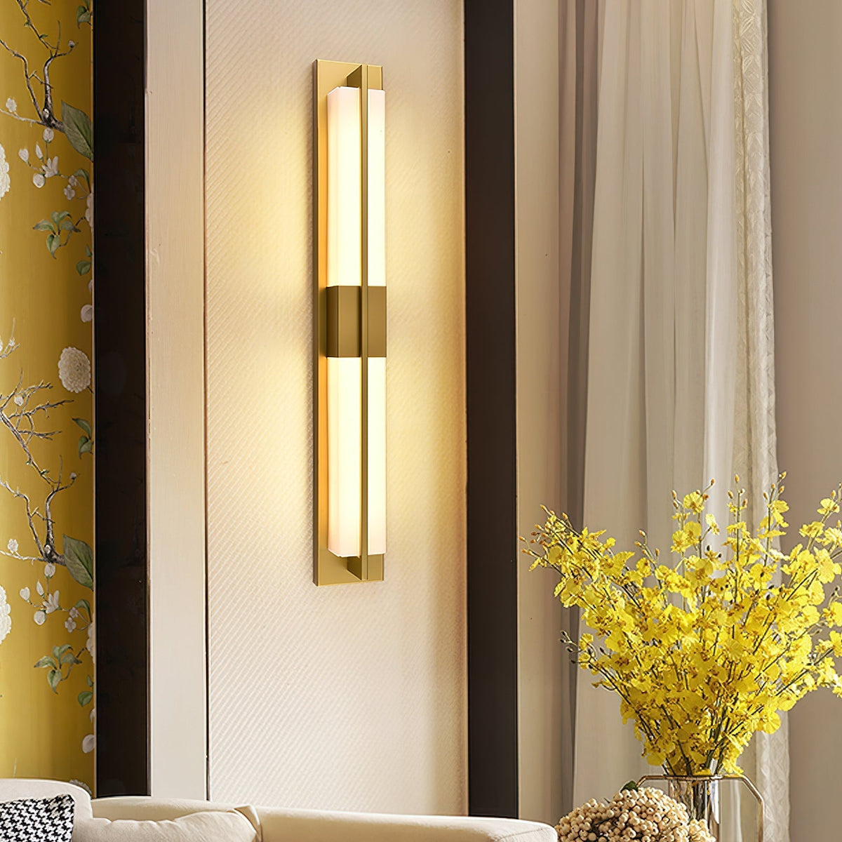 Renanine wandlamp met afwerking