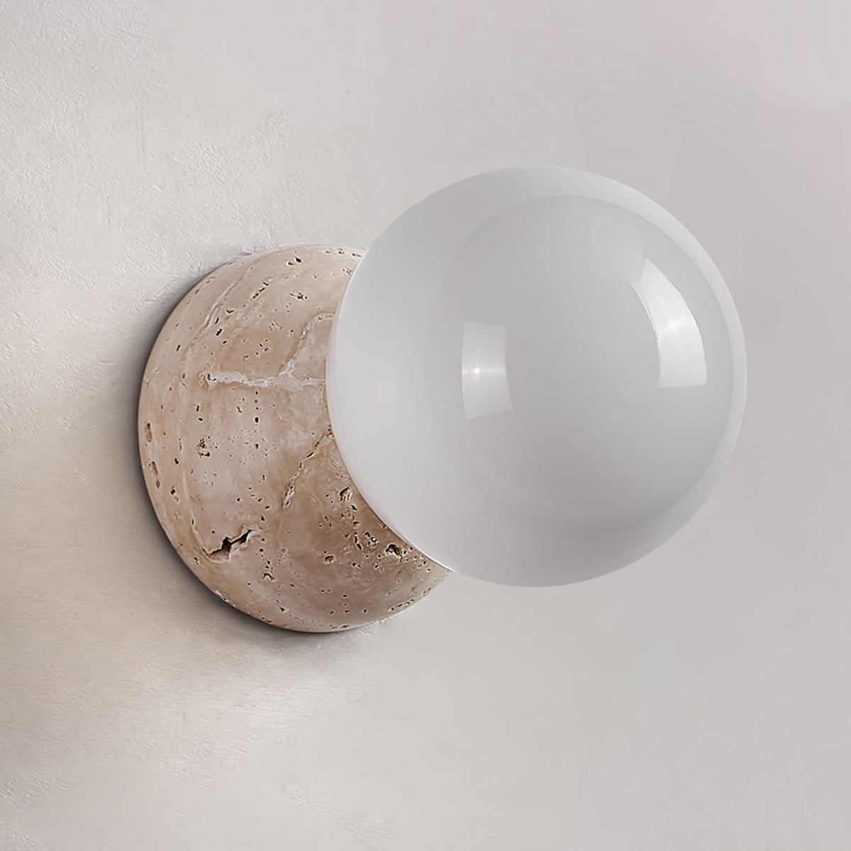 Cethair travertin wandlamp