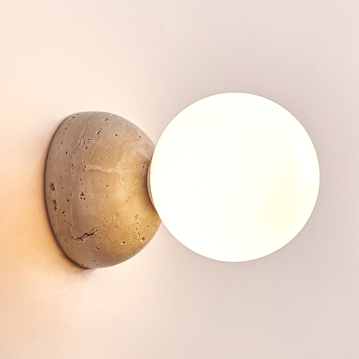 Cethair travertin wandlamp