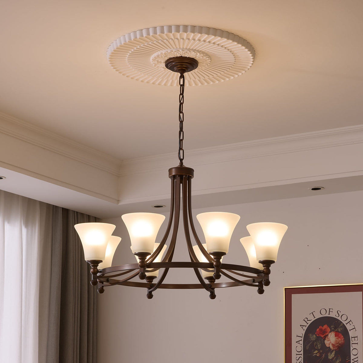 Celestine Traditionele Elegantie Vintage Glow Kroonluchter