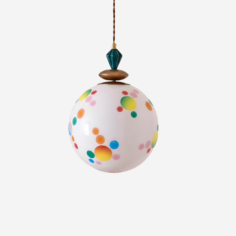 Kismet hanglamp met glazen kap