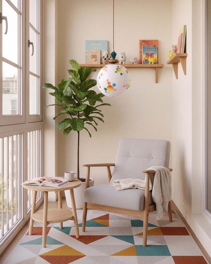 Kismet hanglamp met glazen kap