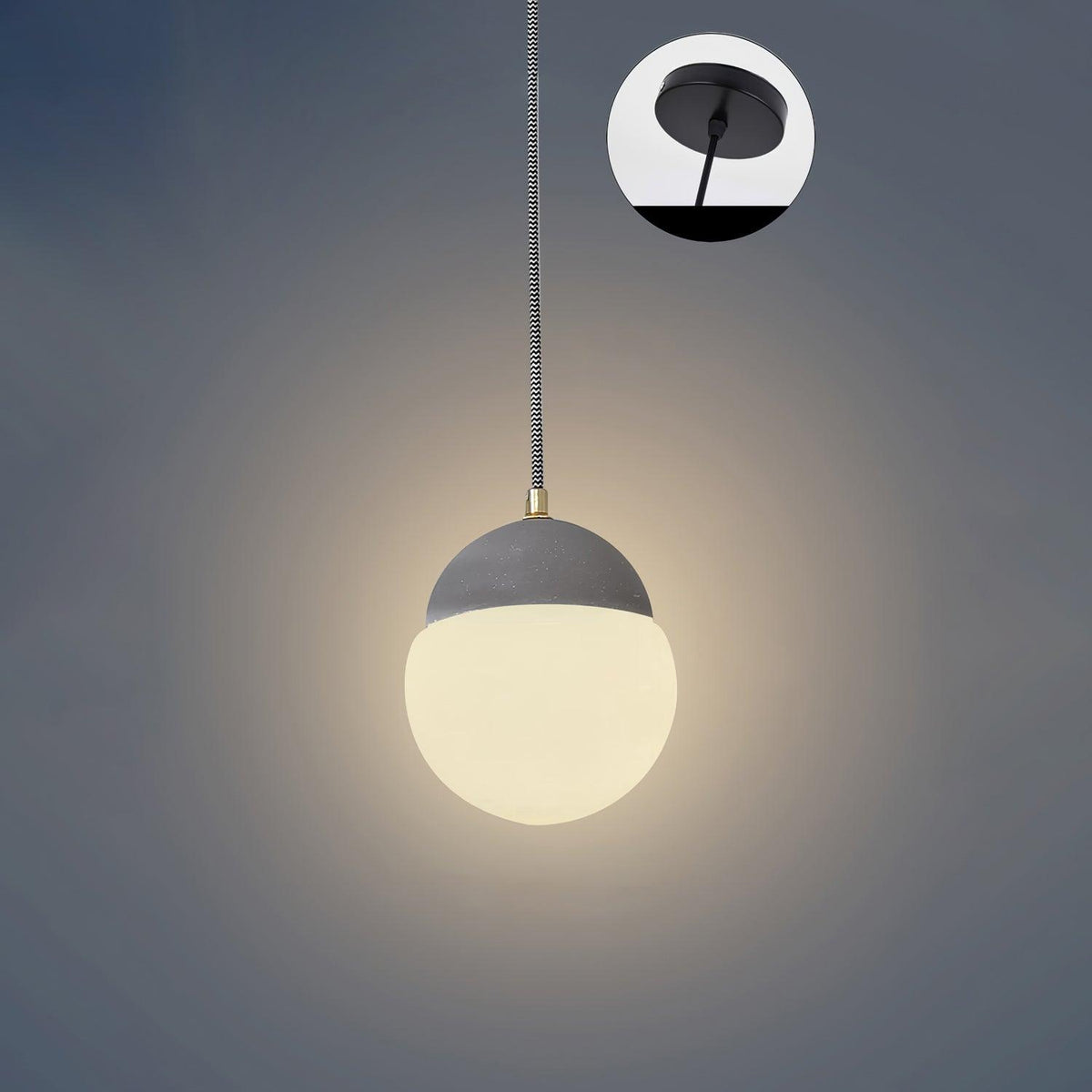 Ilraearis hanglamp met glas