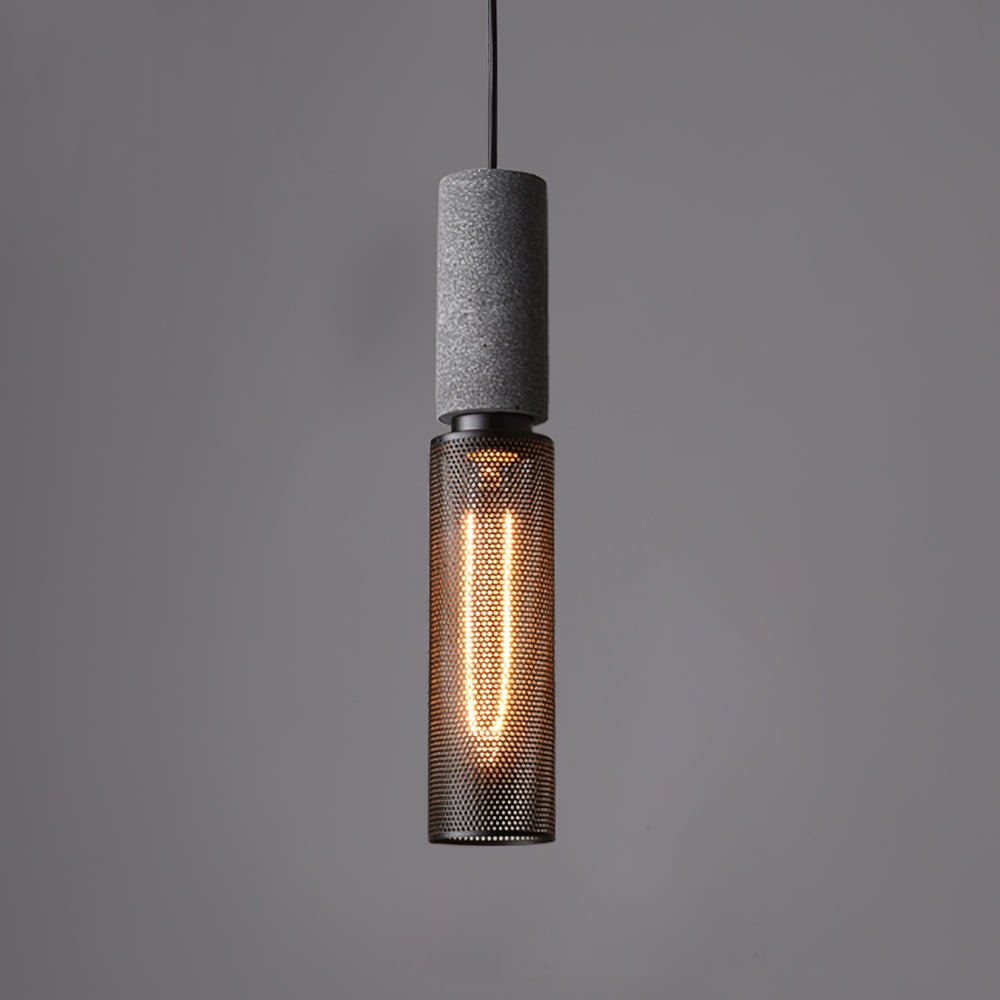 Lumeraine hanglamp van cement met mesh