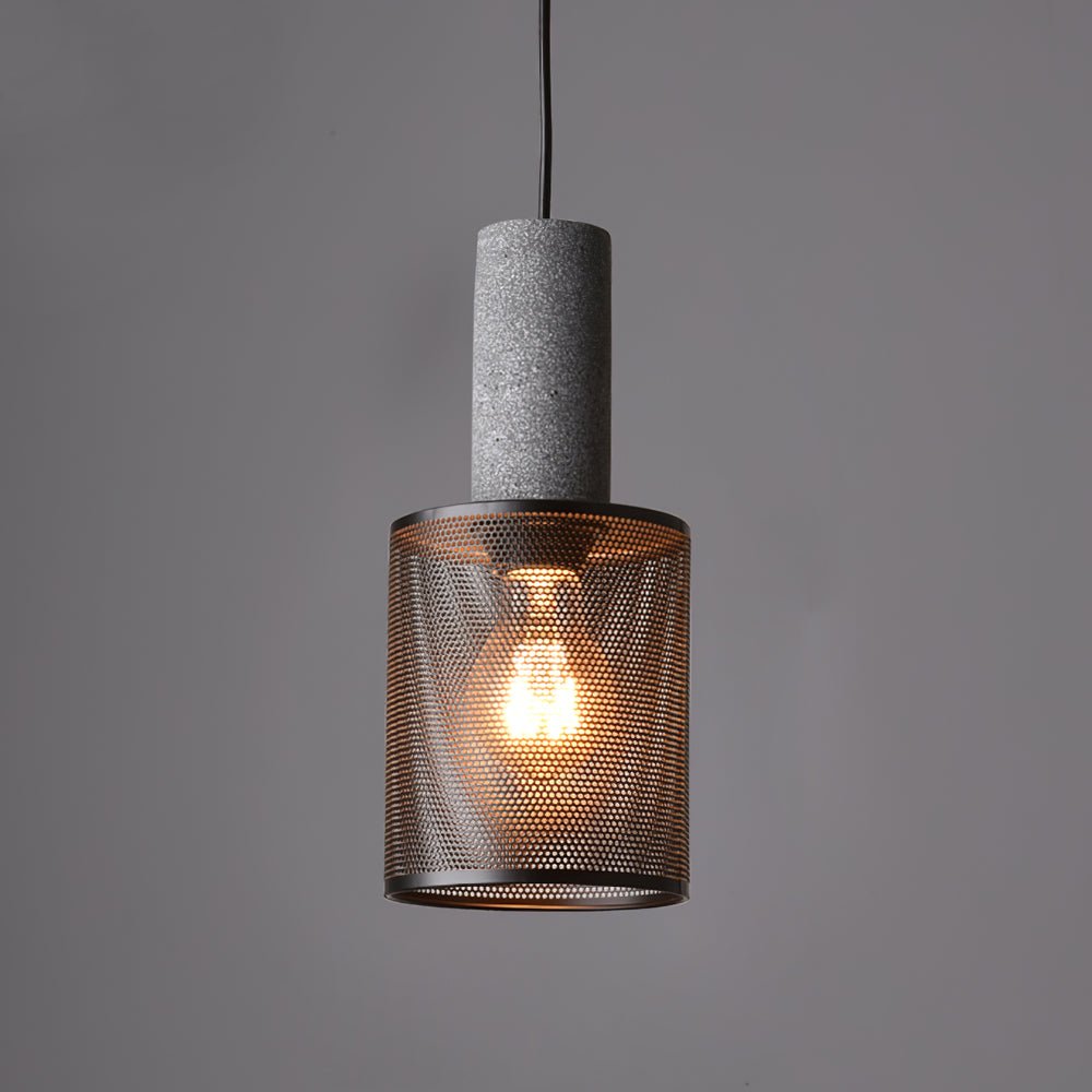 Lumeraine hanglamp van cement met mesh