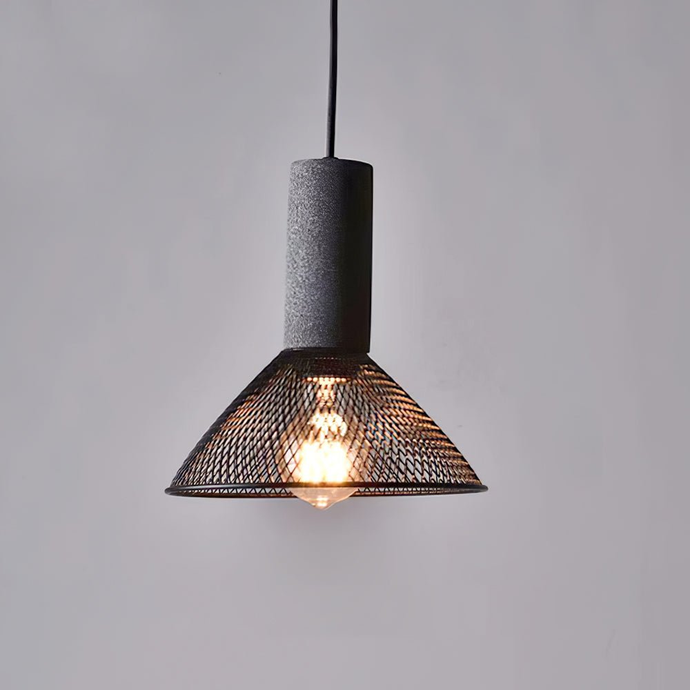 Lumeraine hanglamp van cement met mesh
