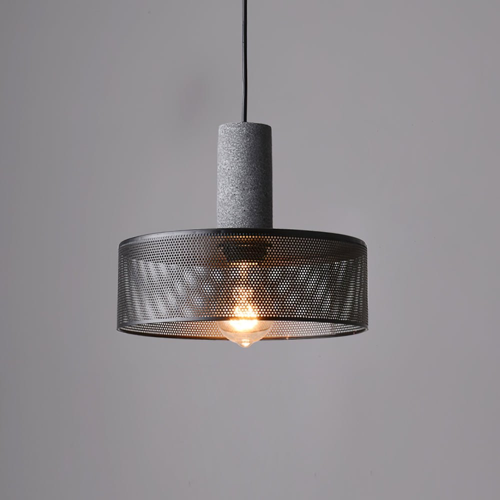 Lumeraine hanglamp van cement met mesh