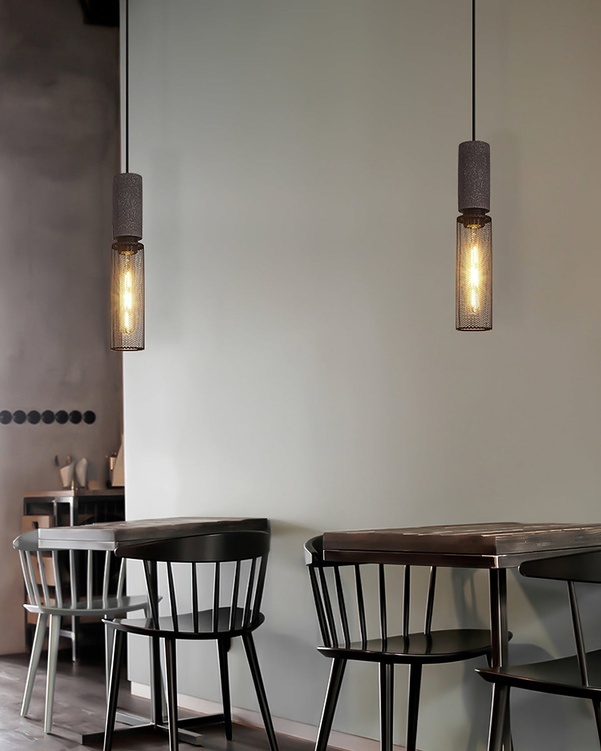 Lumeraine hanglamp van cement met mesh