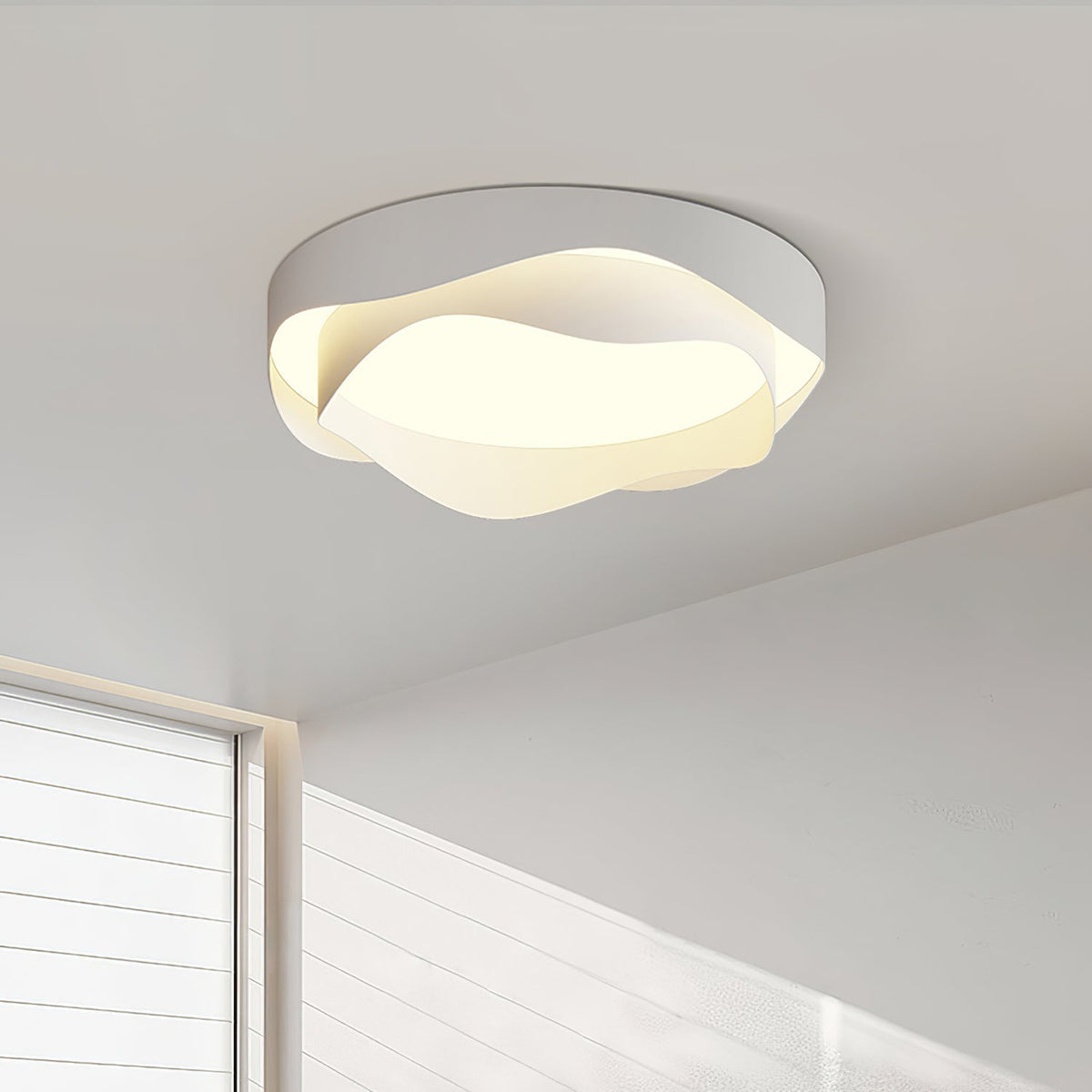 Elaisise plafondlamp Wit voor woonkamer