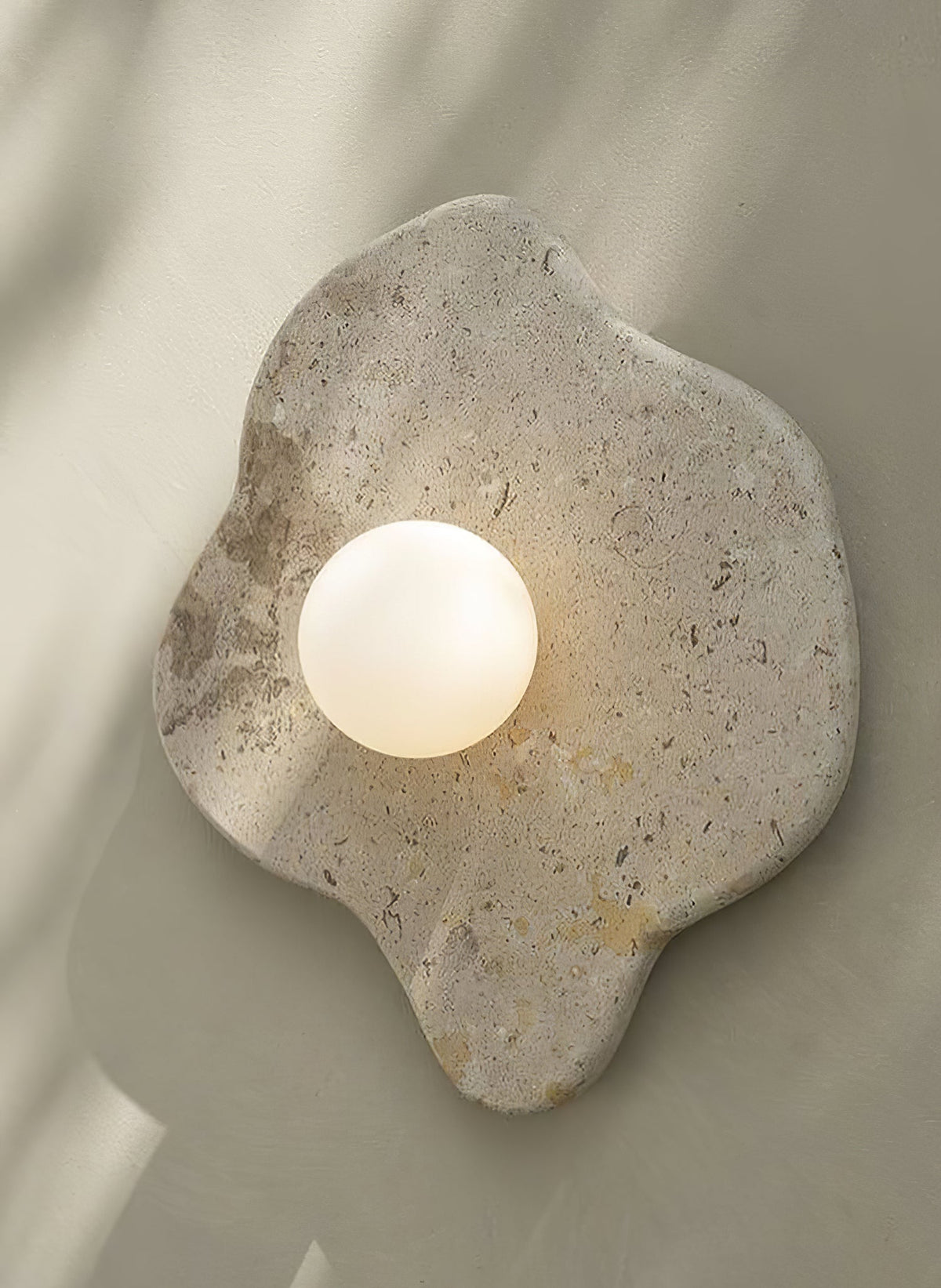 Bloom Rustic Marmer wandlamp Koraalrood