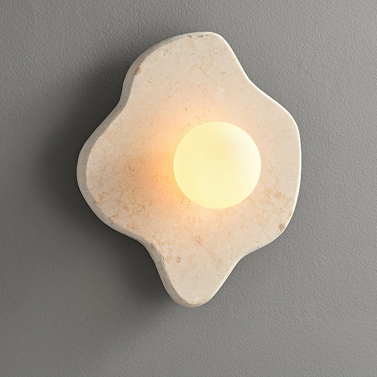Bloom Rustic Marmer wandlamp Koraalrood