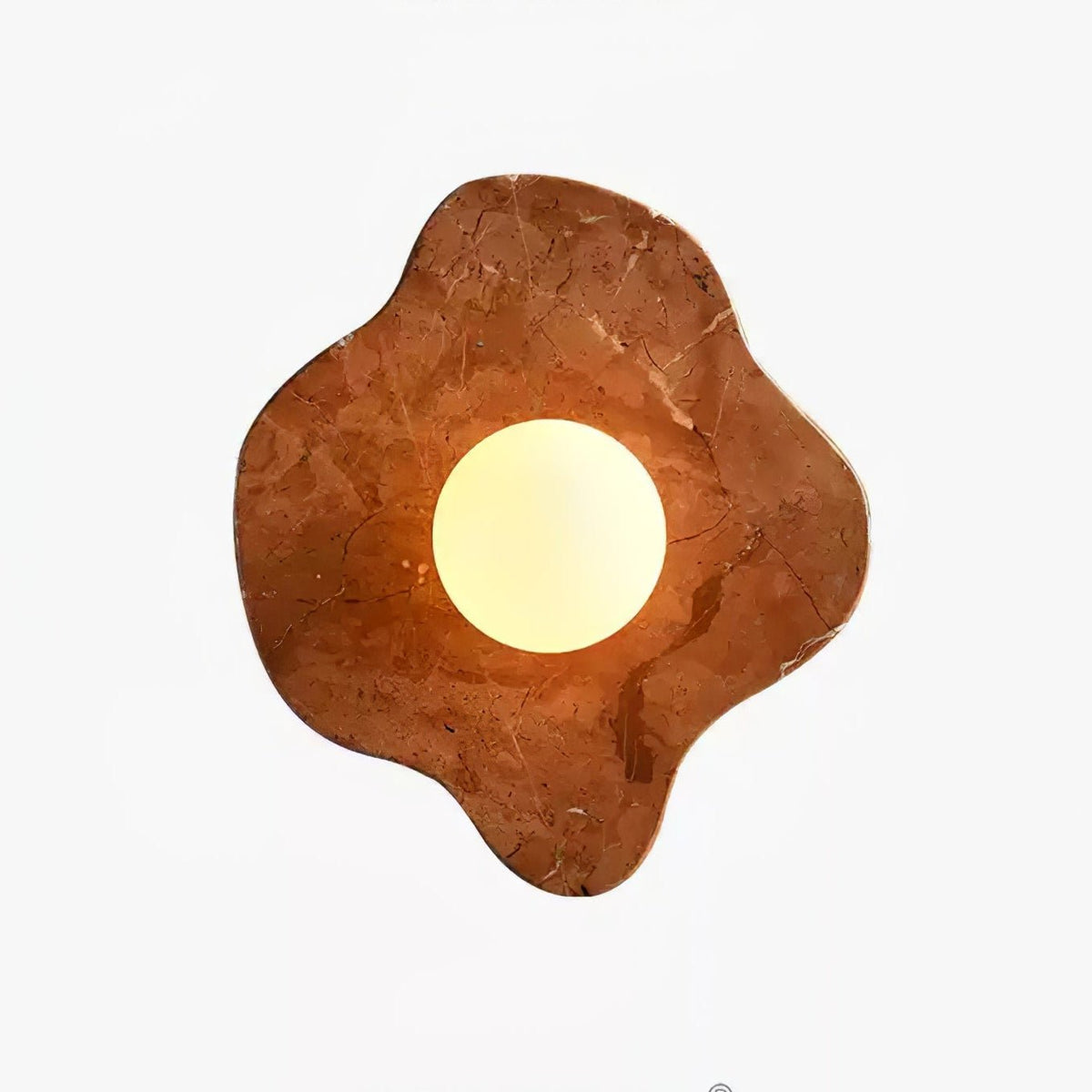 Bloom Rustic Marmer wandlamp Koraalrood
