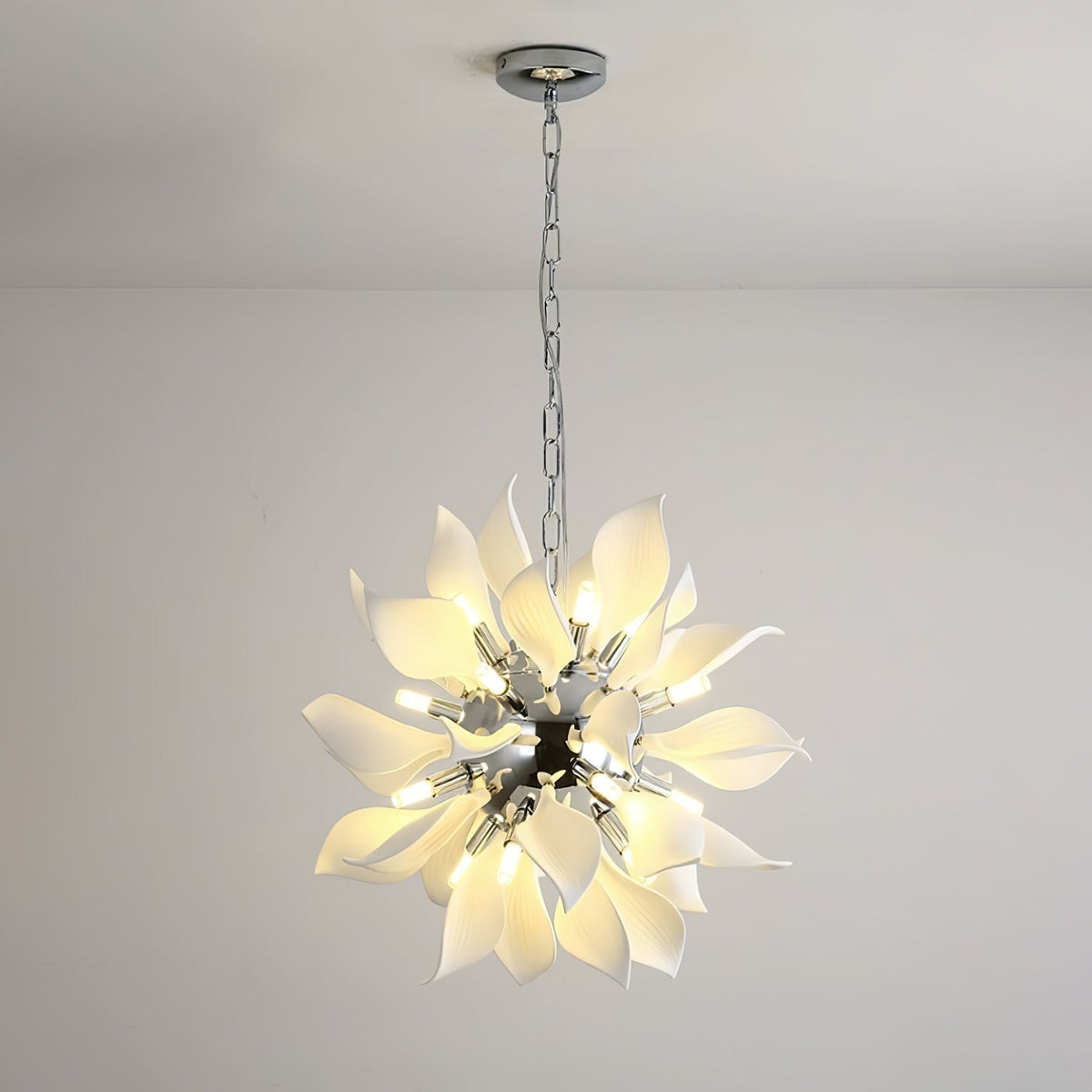 Avir hanglamp met keramische bloemblaadjes