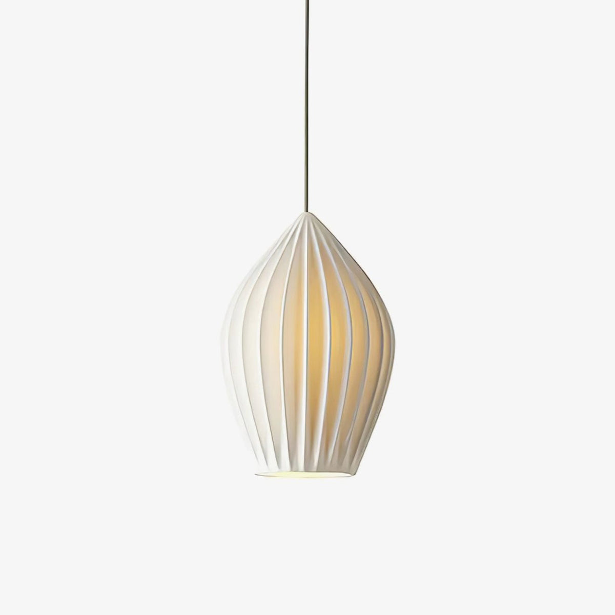 Virove hanglamp keramisch ribstructuur elegant