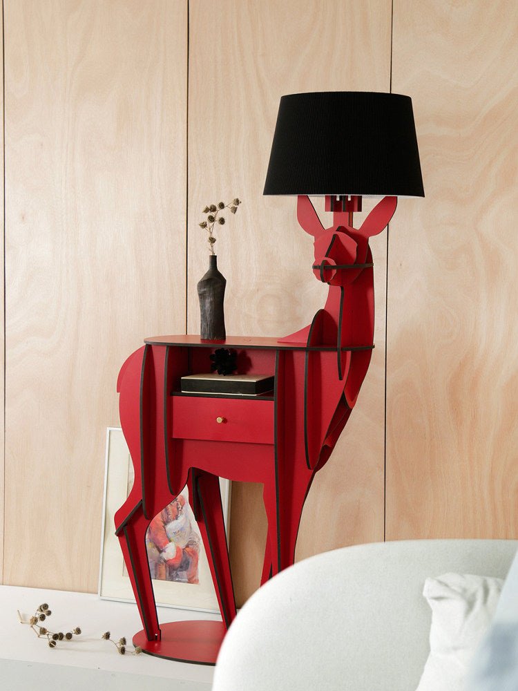 Cervus vloerlamp met diepe kap
