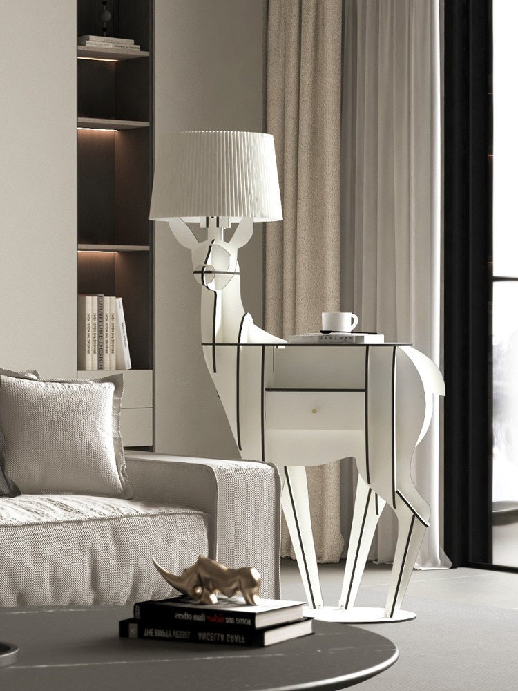 Cervus vloerlamp met diepe kap