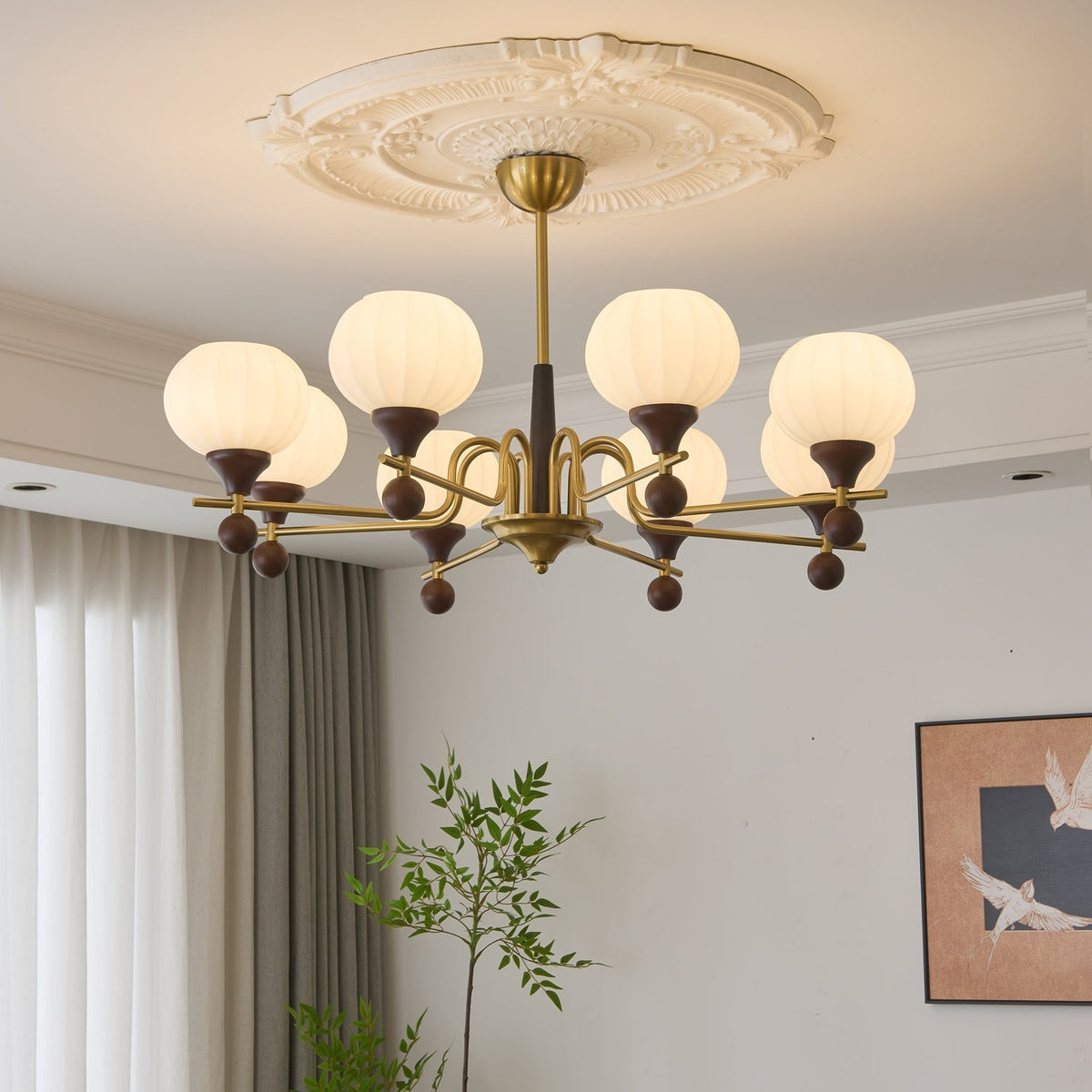 Anorionis traditionele premium houten kroonluchter