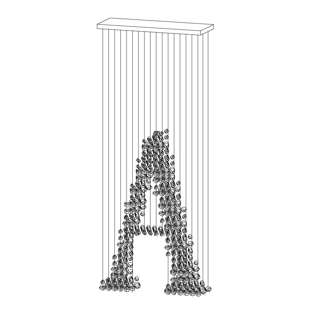 Maruira Minimalistische stenen kroonluchter