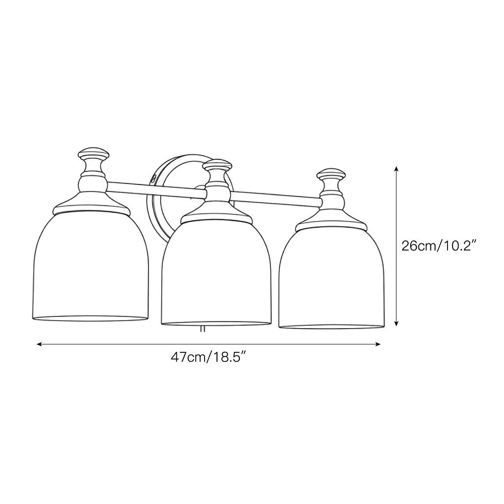 Celiaya Chart-glas wandlamp met stekker