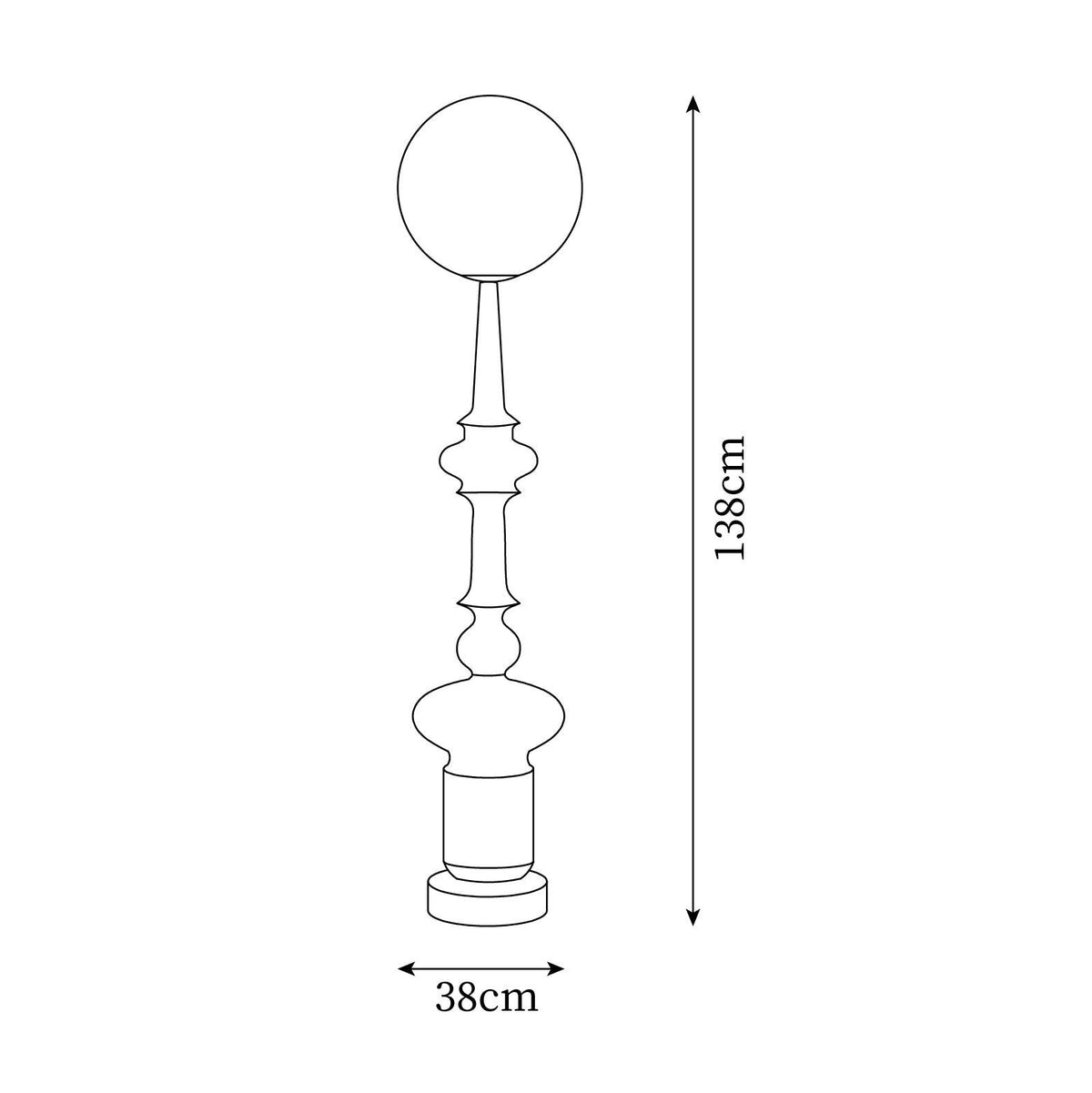 Chess vloerlamp