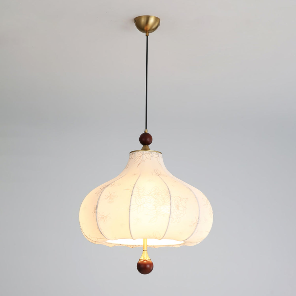 Favian Vintage Houten hanglamp