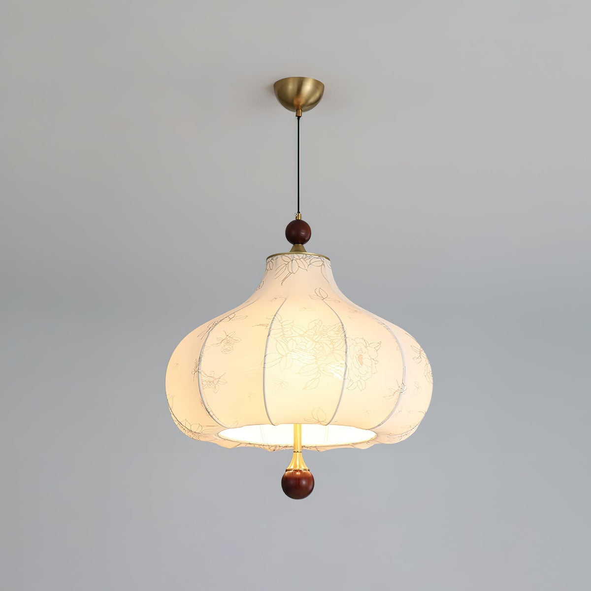 Favian Vintage Houten hanglamp