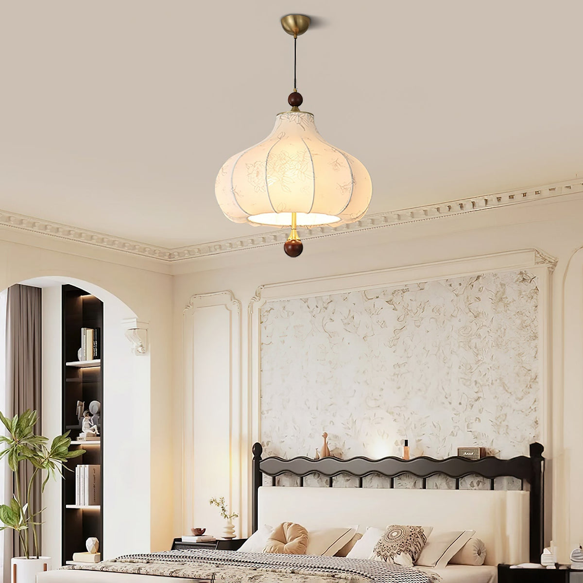 Favian Vintage Houten hanglamp