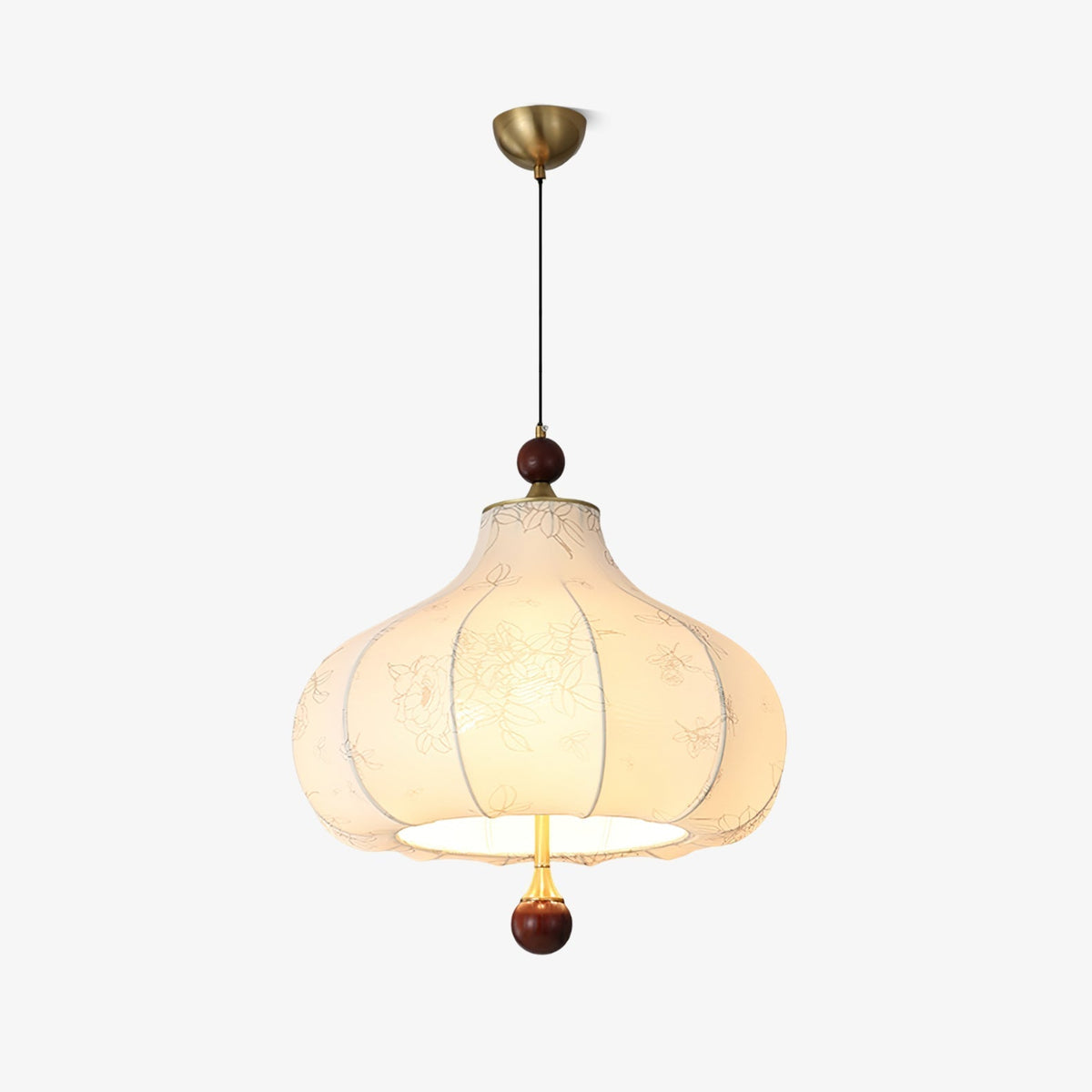 Favian Vintage Houten hanglamp