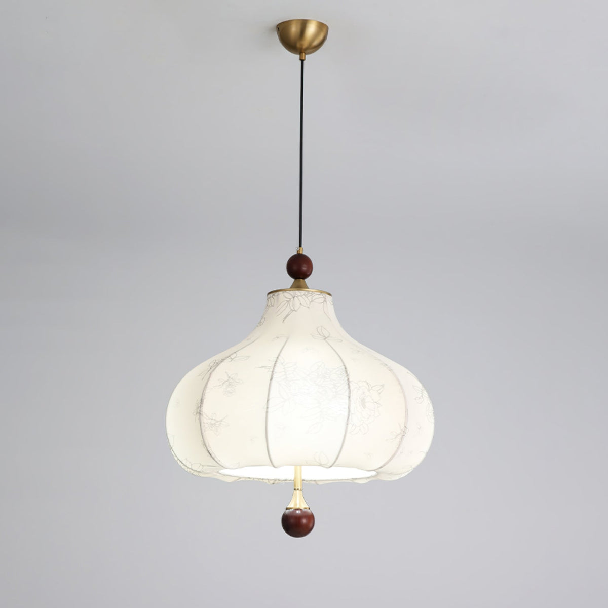 Favian Vintage Houten hanglamp