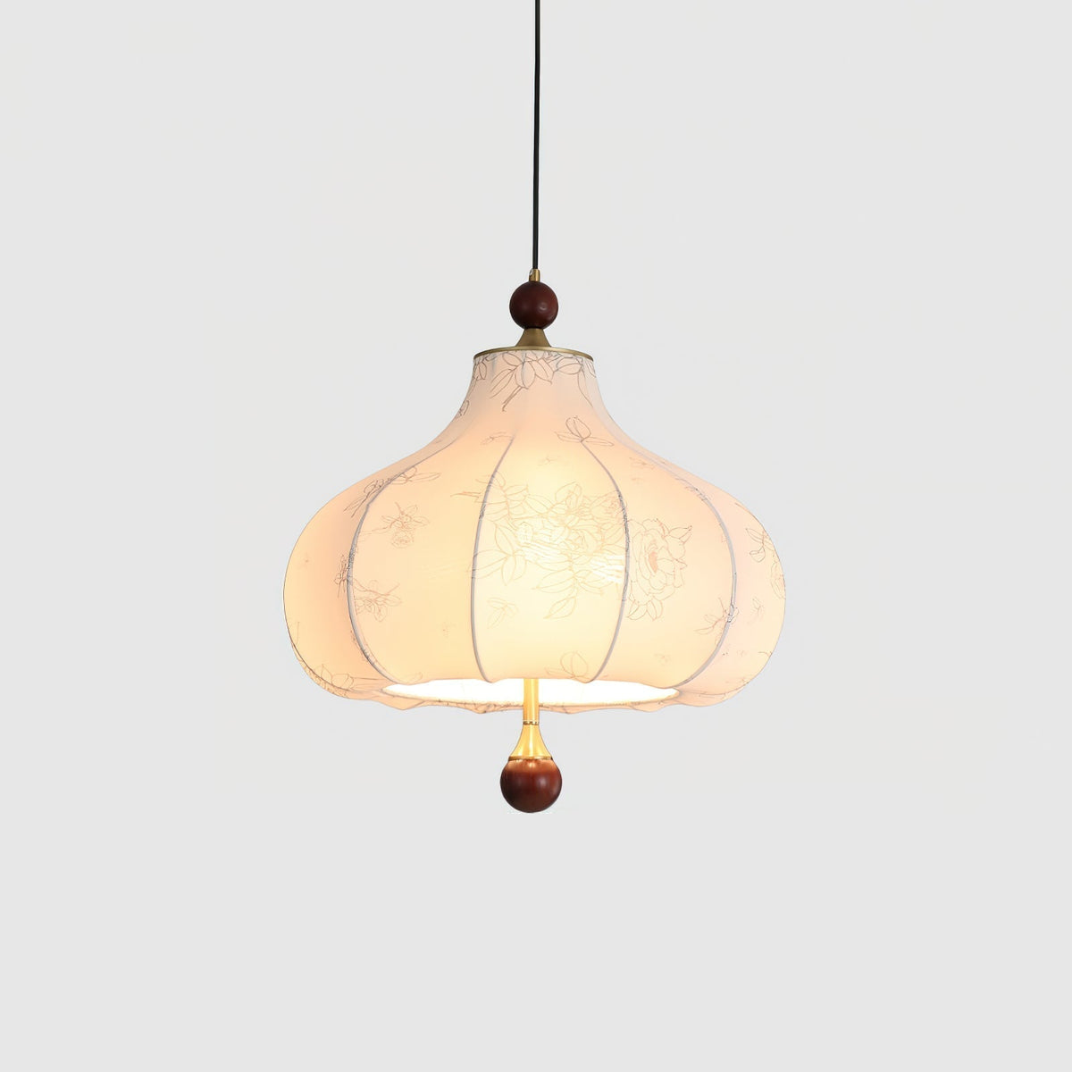 Favian Vintage Houten hanglamp