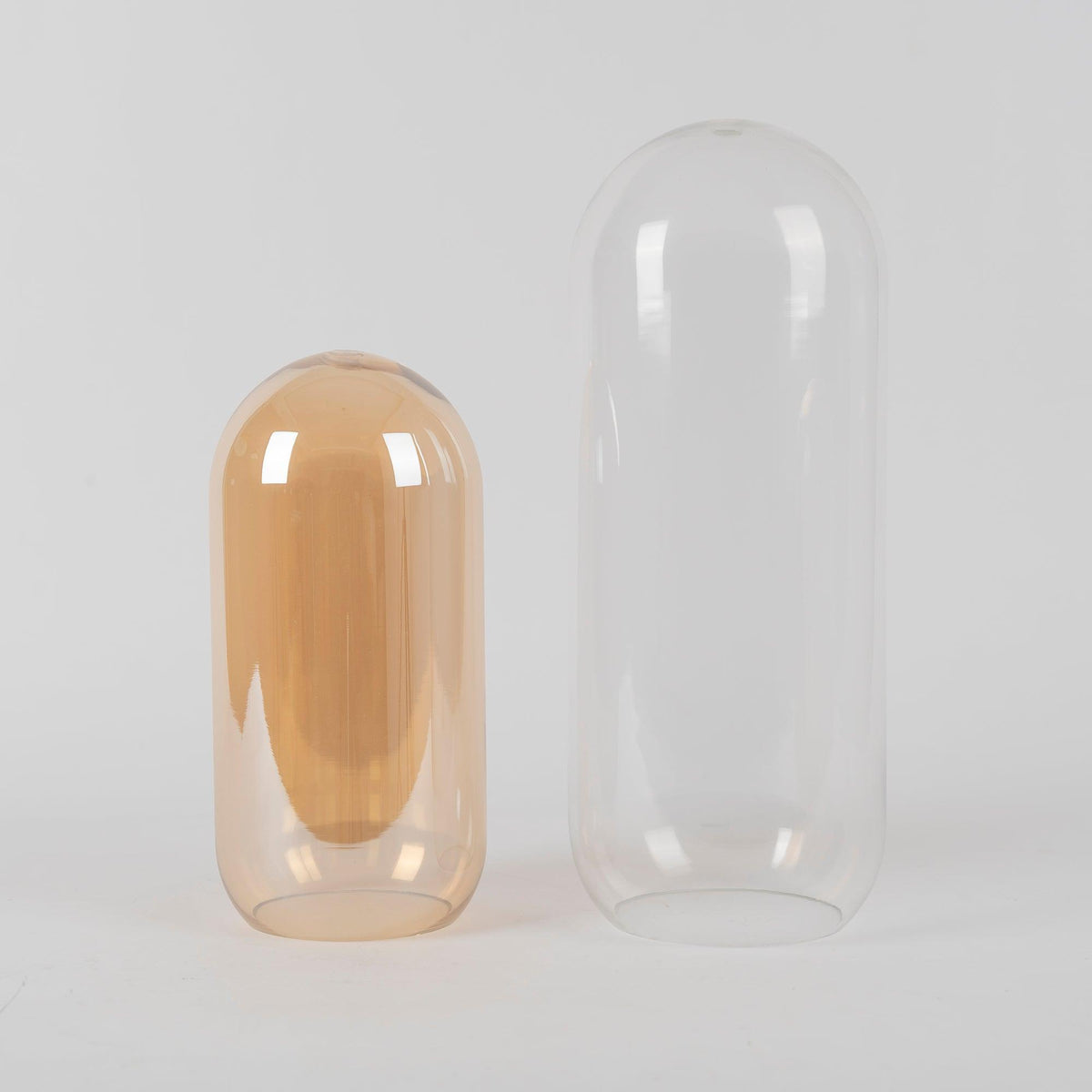 Veleine hanglamp met glazen kap voor woonkamer