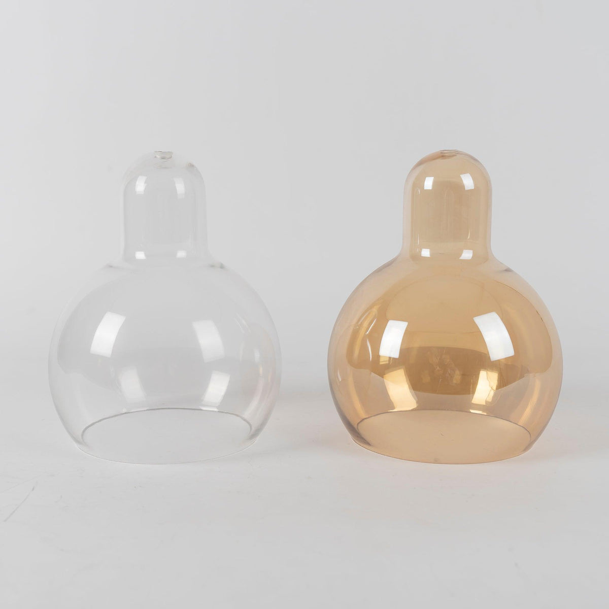 Veleine hanglamp met glazen kap voor woonkamer