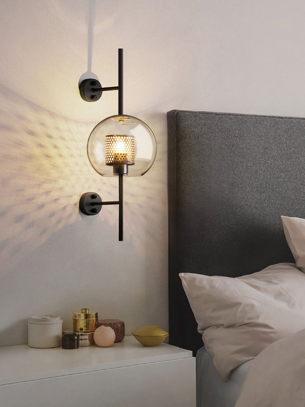 Peta Premium Noords Kunstzinnig Glas Wandlamp