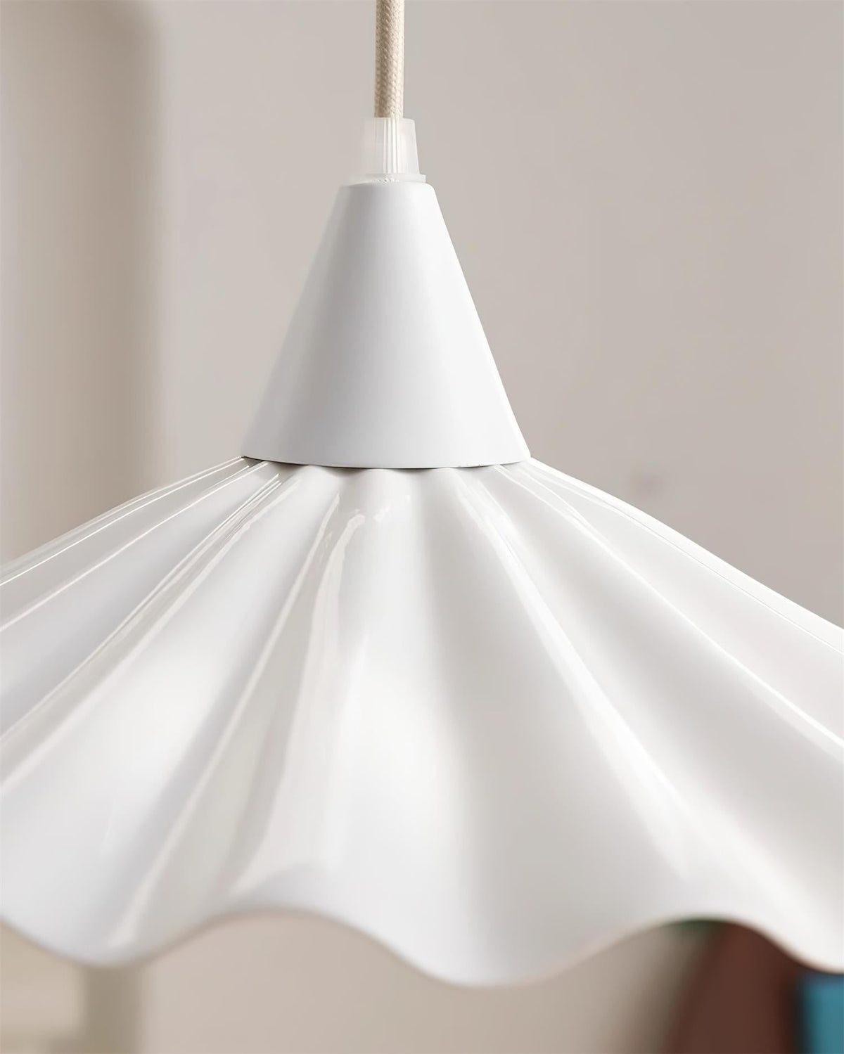 Zavo Witte Keramische hanglamp