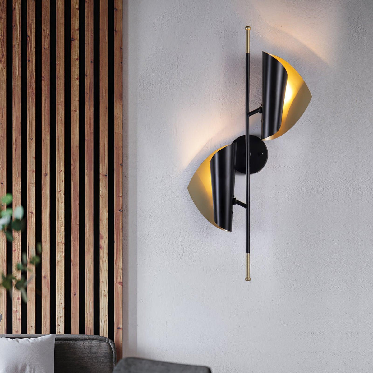 Valerian Dubbele wandlamp